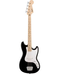 Squier Bronco Bass, Maple Fingerboard, White Pickguard in Black