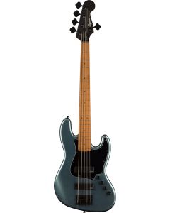 Squier Contemporary Active Jazz Bass HH V, Roasted Maple Fingerboard, Black Pickguard in  Gunmetal Metallic