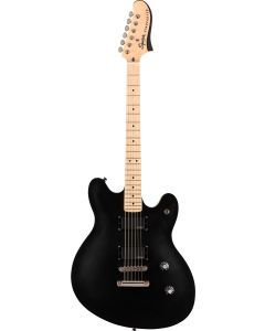 Squier Contemporary Active Starcaster, Maple Fingerboard in Flat Black