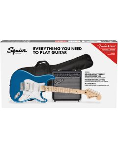Squier Affinity Series Stratocaster HSS Pack, Maple Fingerboard in Lake Placid Blue
