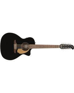 Fender Villager 12-String Acoustic Electric Guitar - Black