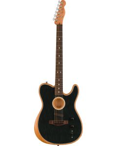 Fender Acoustasonic Player Telecaster, Rosewood Fingerboard in Brushed Black