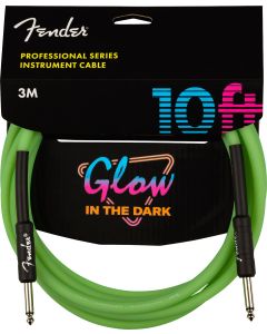 Fender Pro 10' Glow in the Dark Cable in Green