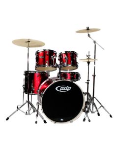 PDP Mainstage Series 5-Piece Drum Set, 22-inch Bass Drum in Candy Apple