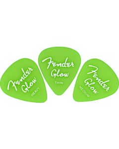 Fender Glow In The Dark Picks, 12 pack - Glow in the Dark