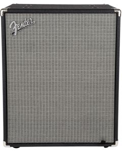 Fender Rumble 210 Cabinet, Black and Silver