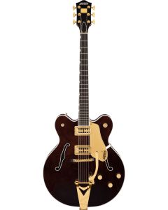 Gretsch G6122TG Players Edition Country Gentleman Hollow Body with String-Thru Bigsby and Gold Hardware in Walnut Stain