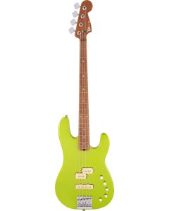 Charvel Pro-Mod San Dimas® Bass PJ IV, Caramelized Maple Fingerboard in Lime Green Metallic