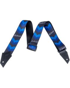 Jackson Strap with Double V Pattern in Black/Blue