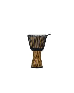 Pearl 10" Synthetic Shell Djembe, Rope Tuned  - Zebra Grass PBJVR-10-698