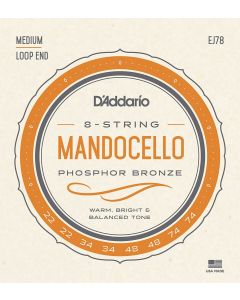 D'Addario J78 Phosphor Bronze Mandocello Strings, 22-74