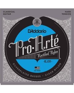 D'Addario EJ31 Classics Rectified Classical Guitar Strings, Hard Tension