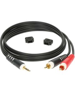Klotz lightweight y-cable mini jack 3.5 mm - 2 x RCA plug