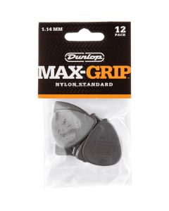 Dunlop Max-Grip Standard Guitar Pick 12-Pack - Grey (1.14mm)
