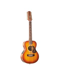 Maton EMD-12 Diesel Mini 12-String Acoustic Electric Guitar w/Case - Vintage Amber Stain
