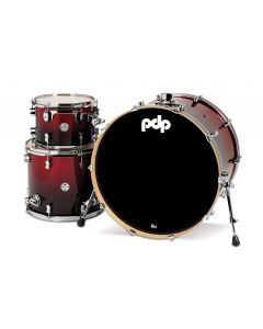 PDP CONCEPT MAPLE 3PC 12,16f,24 Red to Black Fade