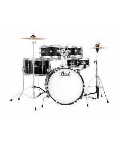 Pearl Roadshow Junior Drum Kit W/Cymbals - Jet Black - PDRSJ465C/C-31