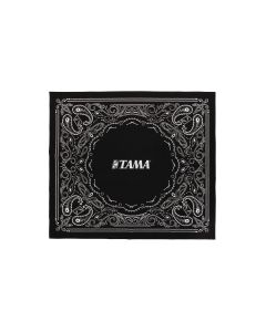 TAMA TDR-PA Drum Rug with Black and White Paisley Pattern