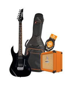 Ibanez RX20EXBKN Electric Guitar Pack with Orange Crush 12 Amplifier, Armour Gig Bag and Lead