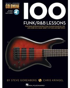 100 Funk/R&B Lessons - Bass TAB - Goldmine Series BK/Online