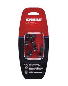 Shure EABKF1-10M Black Foam Sleeves for Shure Sound Isolating Earphones - Medium Version 5 Pairs