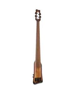 Ibanez UB804 MOB Fretless Standing Bass with Stand - Mahogany Oil Burst