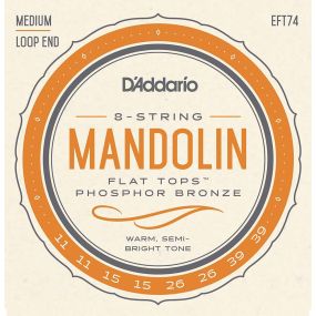 Medium 11-40 DAddario EXP74 Coated Phosphor Bronze Mandolin Strings 