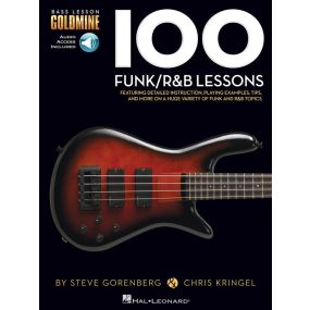 100 Funk/R&B Lessons - Bass TAB - Goldmine Series BK/Online