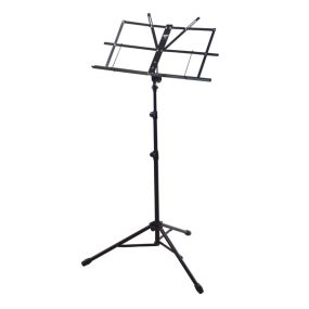 Armour foldable music stand with bag - Black (MS3129)