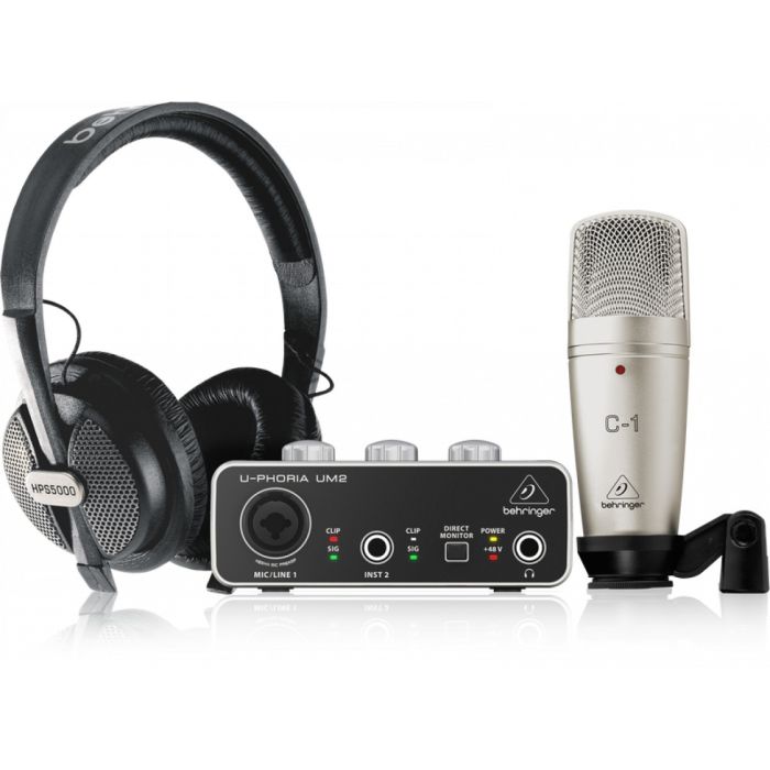 Home Recording Presonus Studio 24C Interface + Studio One Artist + Mic  Cable + Headphones