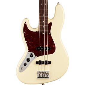 Fender American Professional II Jazz Bass Left-Hand, Rosewood Fingerboard in Olympic White