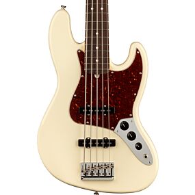 Fender American Professional II Jazz Bass V, Rosewood Fingerboard in Olympic White