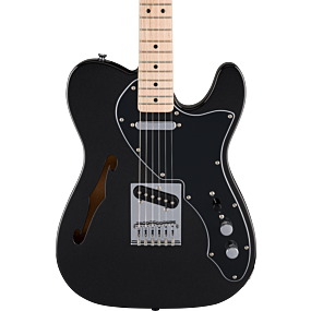 Squier FSR Affinity Series Telecaster Thinline, Maple Fingerboard, Black Pickguard in Metallic Black