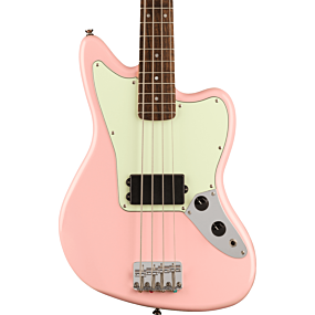 Squier FSR Affinity Series Jaguar Bass H, Laurel Fingerboard, Mint Pickguard, Matching Headstock in Shell Pink
