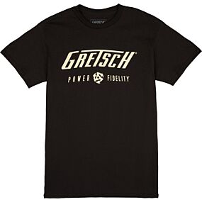 Gretsch Gretsch Power & Fidelity Logo T-Shirt, Black, Small