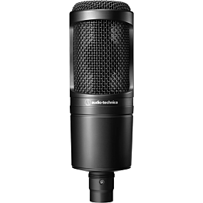 Audio Technica AT2020 Cardioid Condenser Studio XLR Microphone in Black