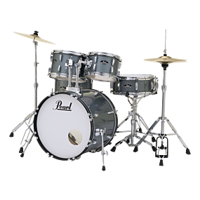 Pearl RS Roadshow-X 20" 5-Pcs Fusion Drum Kit (20BD, 10TT, 12TT, 14FT, 14SD) Package in Charcoal Metallic