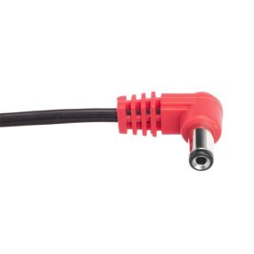 CIOKS Type 2 - 5.5/2.1mm DC-plug, centre positive, L-shape, 50cm (red)