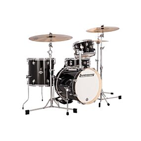 Ludwig Breakbeats Shell Pack - Black Sparkle