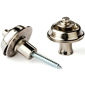 Jim Dunlop 104N Straplock Strap Retainers Flush Mount in Nickel