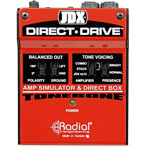 Radial JDX Direct-Drive Amp Simulator and DI Box Guitar Pedal