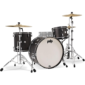 PDP Concept Maple Classic 3 Piece Shell Pack in Ebony Stain with Ebony Hoops