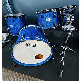 Pearl Reference 4-Piece Shell Pack (22BD,10T,12T,16FT) w/Black Nickel Hardware in Sapphire Blue Sparkle