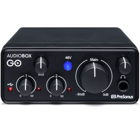 PreSonus AudioBox GO - Compact 2x2 USB Audio Interface