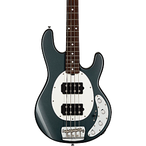 Sterling By Music Man Stingray Ray 34 HH Bass Guitar in Charcoal Frost
