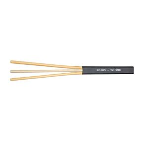 Vic Firth RE.MIX Brushes, Rattan/Birch - Vic Firth