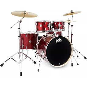 PDP MainStage 5pc Drum Kit w/Paiste Cymbals & Stool in Twisted Cherry