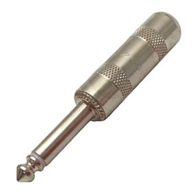 Switchcraft Mono Jack Plug in Nickel 6.3mm