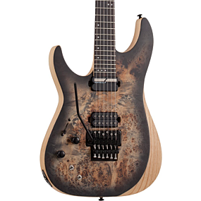 Schecter Reaper-6 Left Handed Electric Guitar in Satin Charcoal Burst