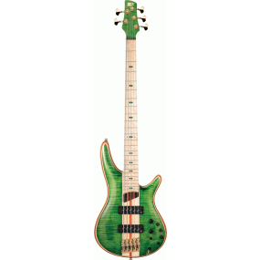 Ibanez SR5FMDX Premium 5 String Electric Bass in Emerald Green Low Gloss